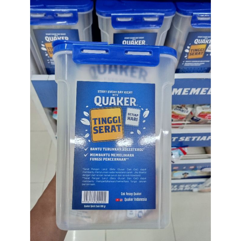 

Quaker quick cook oatmeal 800gr berhadiah lunch box