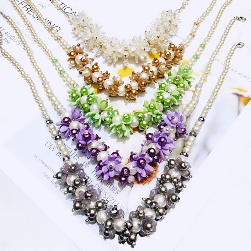 CRYSTAL BEADS NECKLACE / KALUNG DAILY HIJAB FASHION / KALUNG MUTIARA / KALUNG MANIK MANIK / KALUNG HIJAB / KALUNG NON HIJAB / KALUNG KRISTAL