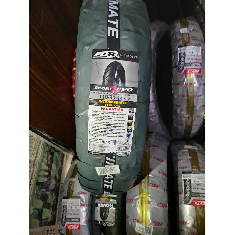 ban motor tubeless FDR sport zevo 110/80 ring 14 pcx honda