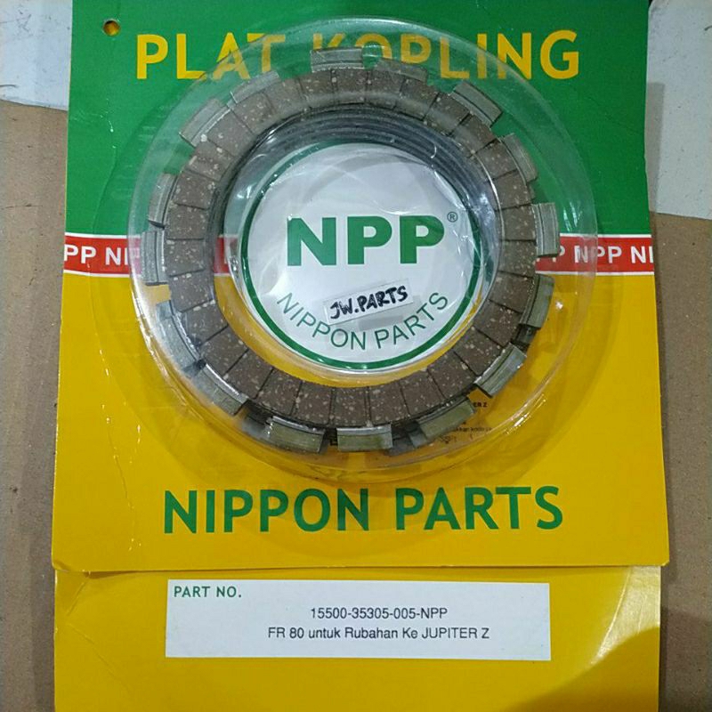 plat kampas kopling FR 80 FR80 RUBAHAN UNTUK jupiter z, vega, force 1, f1zr (5 lembar) NPP