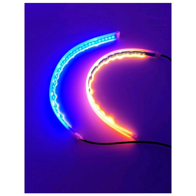 Lampu Led Alis Running Slim 30 Cm Senja Welcome Nyala Ungu Biru merah Ice blue Pink Hijau Putih Sen Running Kuning 2 Mode Untuk Mobil Motor 12 volt