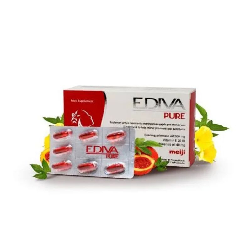 EDIVA PURE SUPLEMEN KULIT KECANTIKAN BOX 28 KAPSUL