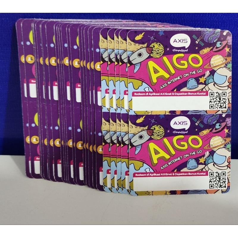 VOUCHER AXIS AIGO Kosongan 400SN. 1 Lembar 4 SN EXP DESEMBER 2026