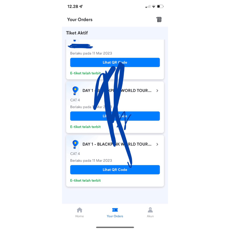 TIKET KONSER BLACKPINK 2023 DAY 1 CAT 4 BORN PINK