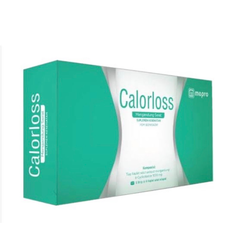 Calorloss box 30 tablet ( suplemen makanan diet menurunkan berat badan dan lemakl )