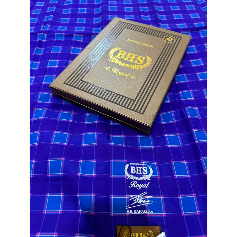 Sarung BHS KOTAK SAMARINDA BIRU - Sarung BHS LIMITED EDITION