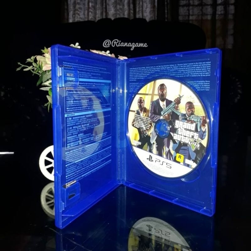 BD Kaset PS5 GTA V Grand Theft Auto 5 Game Playstation 5 Bekas Second