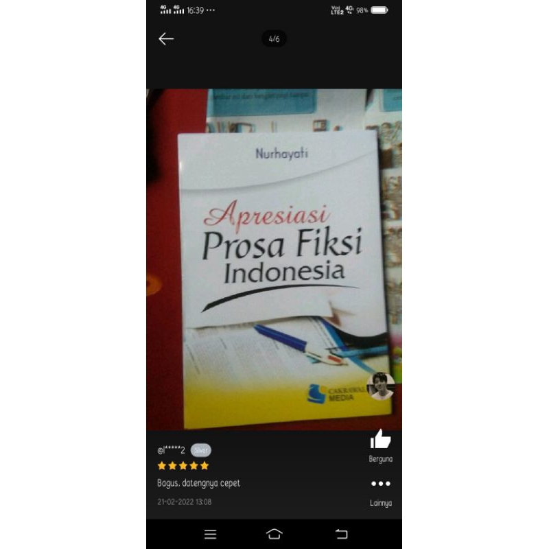 apresiasi prosa fiksi indonesia