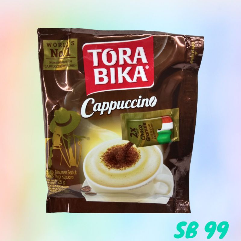 

Torabika cappuccino 25gr renteng isi 10 sachet