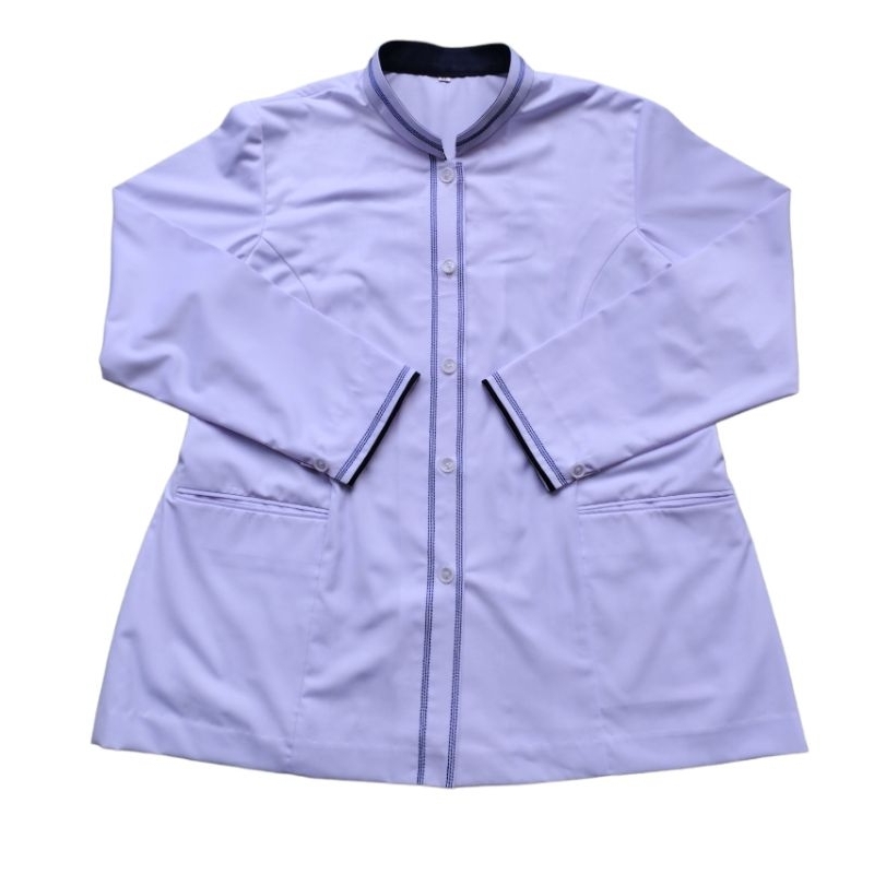 Seragam Baju Dinas Putih Wanita Lengan Panjang Pengadilan Mahkamah Agung RI