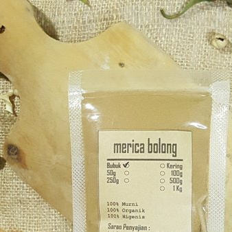 MURAH BUBUK BIJI MERICA BOLONG 500 GRAM