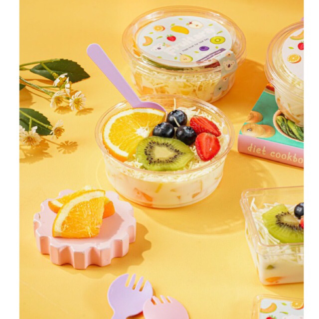 

Salad buah premium medium size 350 ML