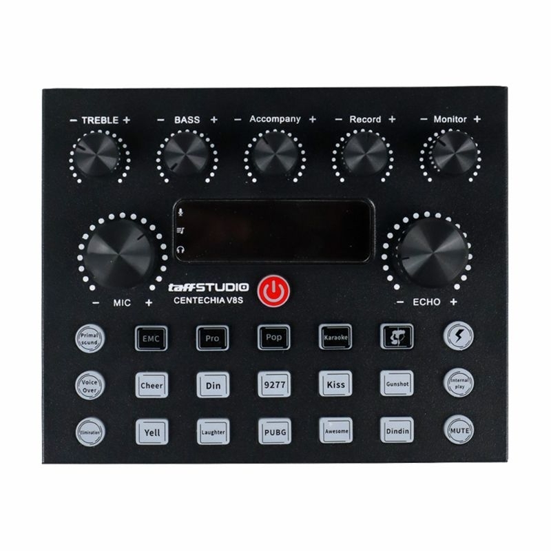 Live Soundcard V8s Centechia Taffstudio Mixer Bluetooth Amplifier