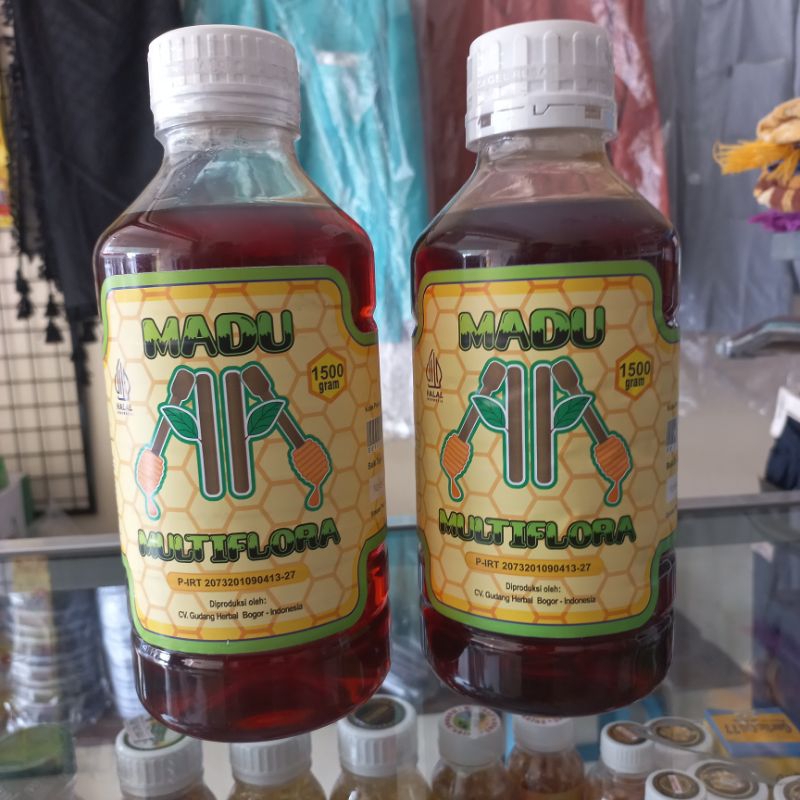 

Madu Murni Multiflora GH 1.5Kg | Madu Murni Ternak Pilihan | Madu Murni 1500Gram