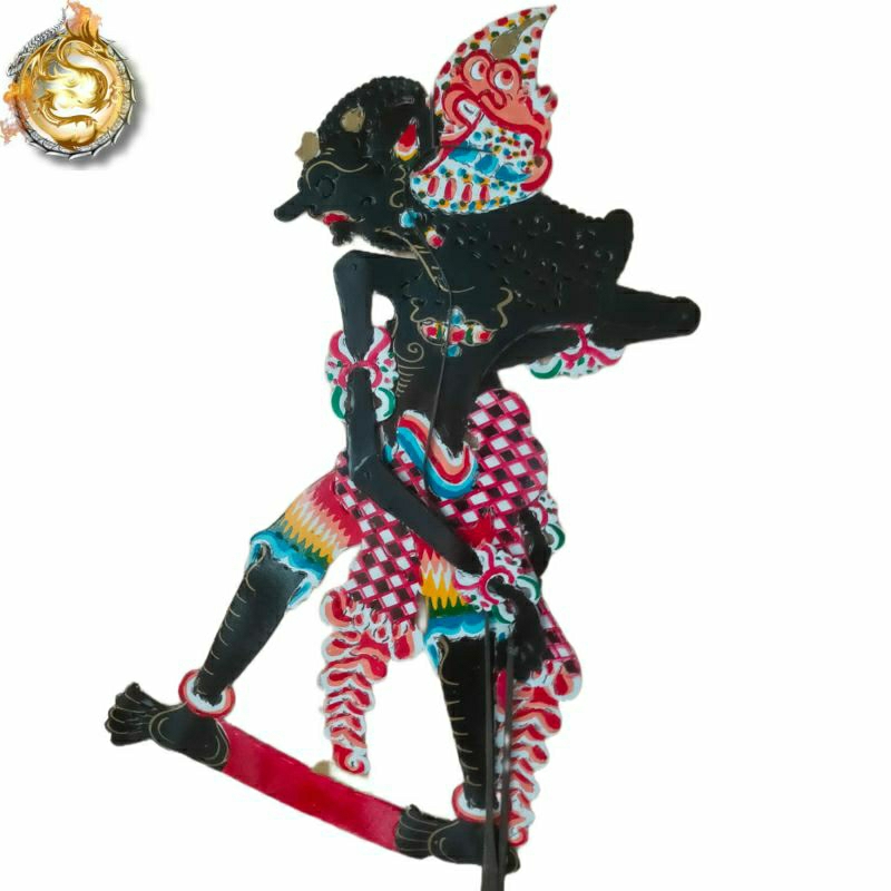 wayang kulit brotoseno hitam bahan kertas karton duplex