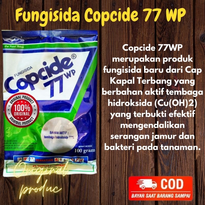 Fungisida copside 77 WP,isi 100 gram,tembaga hidroksida