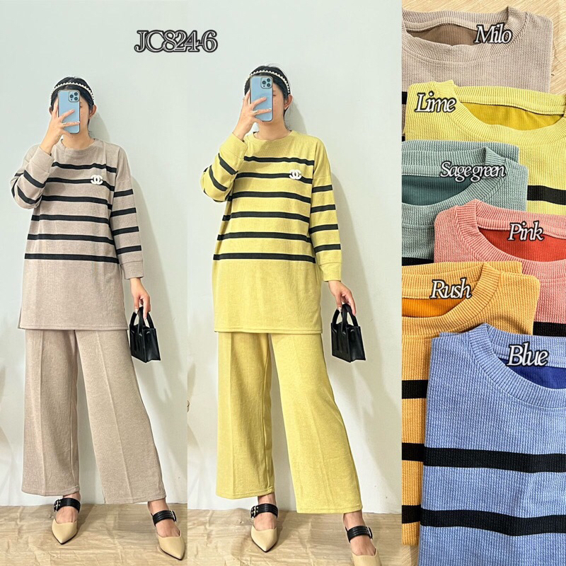 SETELAN RAJUT SALUR || SET KNIT SALUR IMPORT