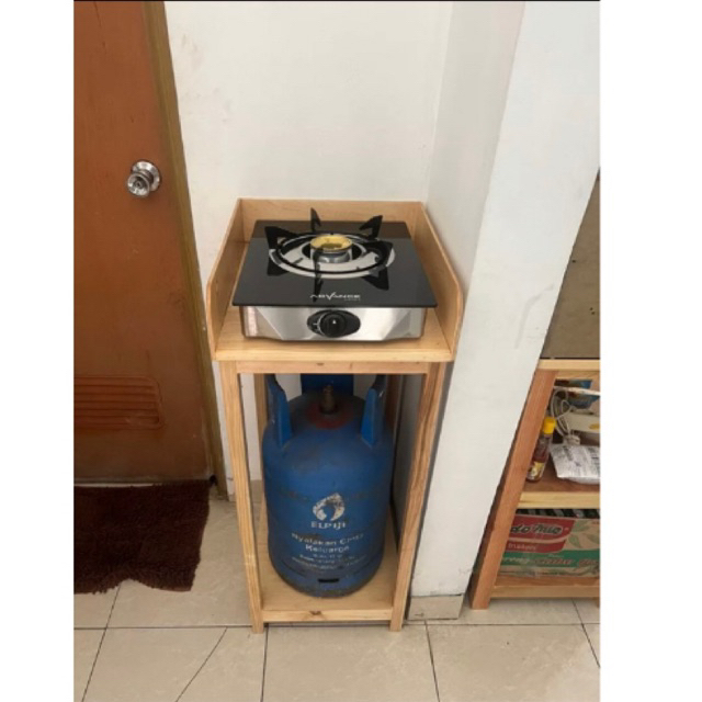 TERMURAH meja kompor satu tungku gas 12kg 40x40x85