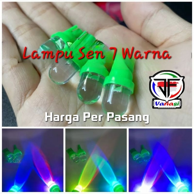 Lampu Sen Senja Kedip 7 Warna / Lampu Sen Colok 7 warna Kedip