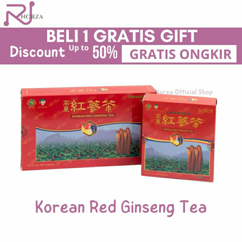 

TEH GINSENG MERAH KOREA ( Korean Red Ginseng Tea ) Isi 20 sachet