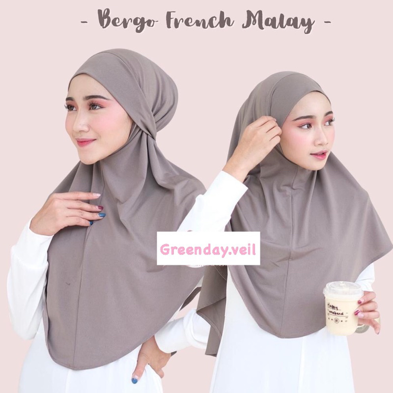 HIJAB BERGO TALI MALAY / BERGO FRENCH MALAY