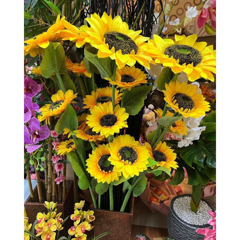 Sunflower Jumbo / Bunga Matahari Besar Artificial Bunga Plastik