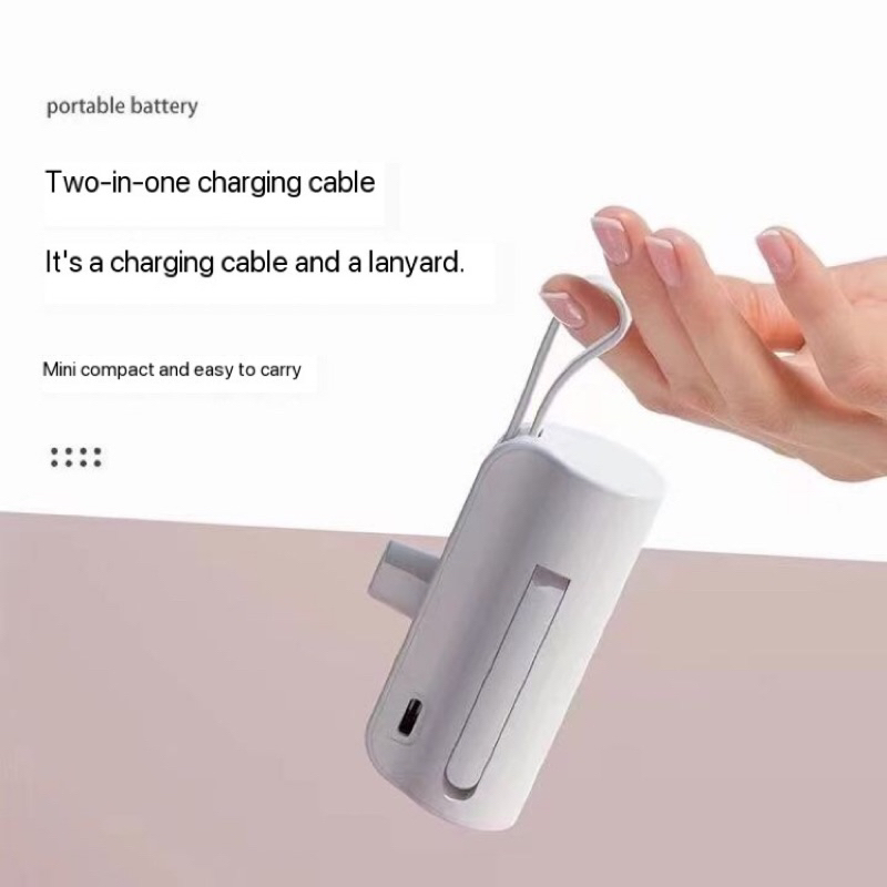 Powerbank Korea Portable Mini 5.000mAh PD 20watt + Quick Charge 3.0A