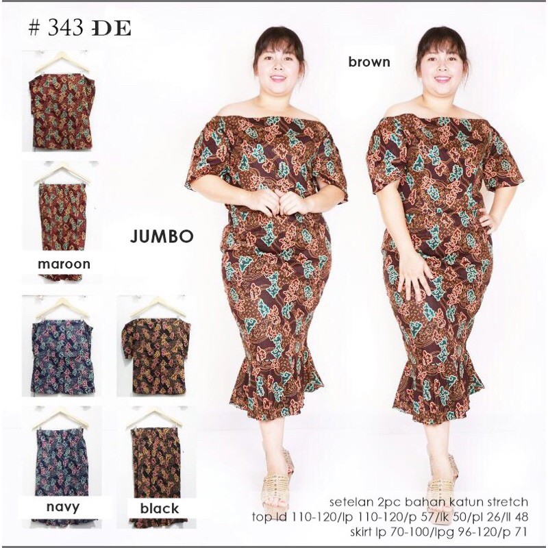 Rok Batik Peplum Jumbo Preloved
