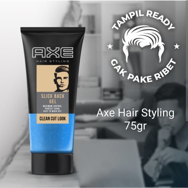 Axe Hair Styling Blue Slick Back Gel Clean Cut 75gr