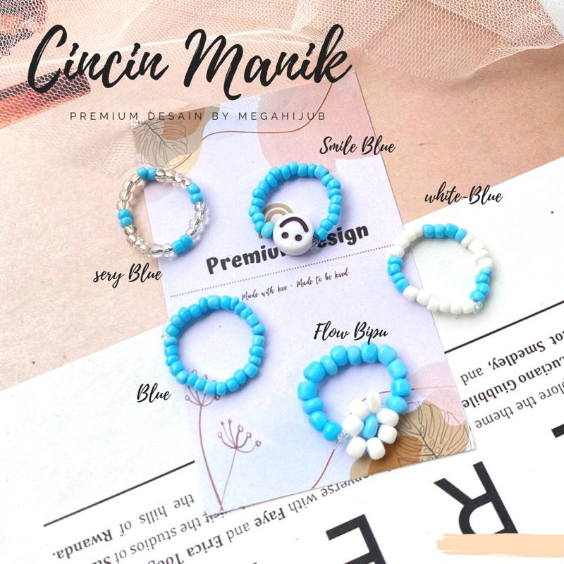 (PROMO) Beads Ring korea cincin manik cute / cincin mutiara lucu