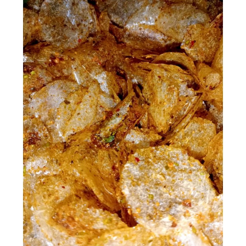 

KERIPIK KACA PEDAS DAUN JERUK 75gr/KRIPCA/KERIPIK BELEDAG