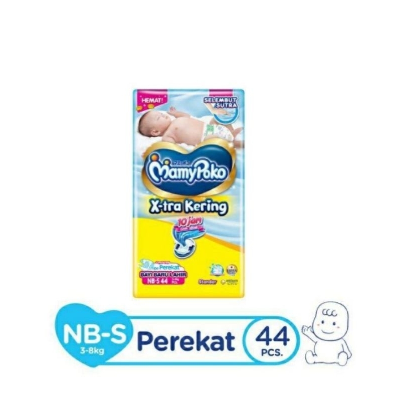 Mamy Poko Nbs 44 Diapers , Pampers Bayi baru lahir