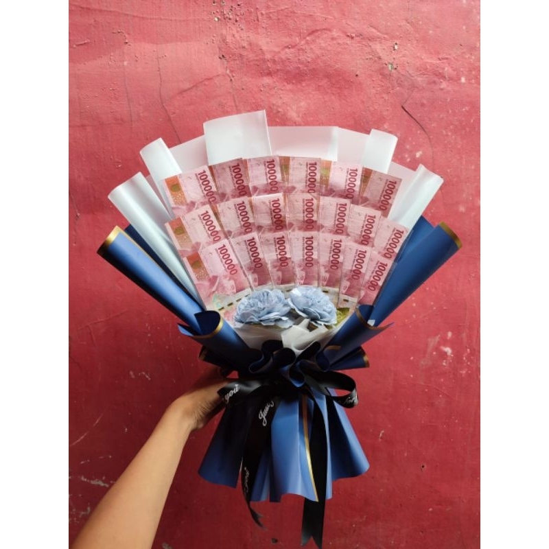 Buket bouquet wisuda pernikahan ulang tahun dan acara besar bisa request warna dan tambah kartu ucapan