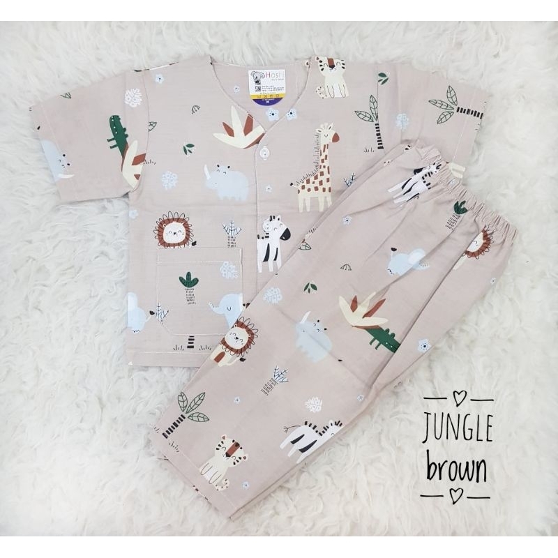 Piyama Bayi Katun usia 6-24 bulan Baju Tidur Bayi Katun