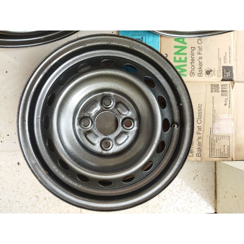 BARANG BEKAS INKO | Velg Kaleng Besi  | R14 Ring 14 PCD 100 X 4h