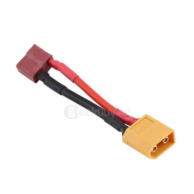 10cm konverter konektor XT60 to Dean T Plug kabel silicon 14AWG