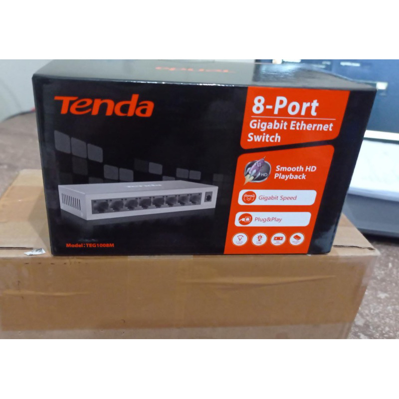 Tenda TEG1008M 8 Port Mini Gigabit Switch 10/100/1000M Rj45