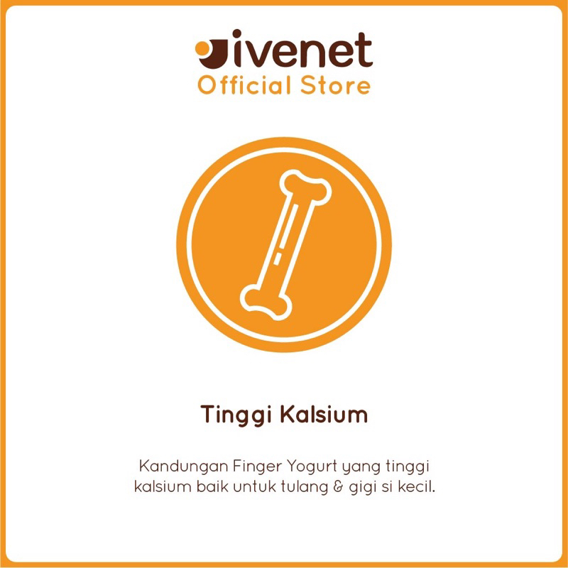 Ivenet Finger Yogurt 20gr / Snack Bayi