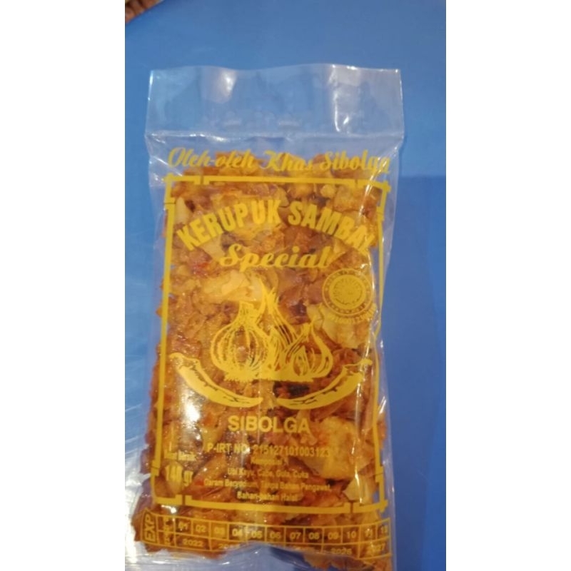 

TERMURAH KERUPUK SAMBAL SIBOLGA 140 gr