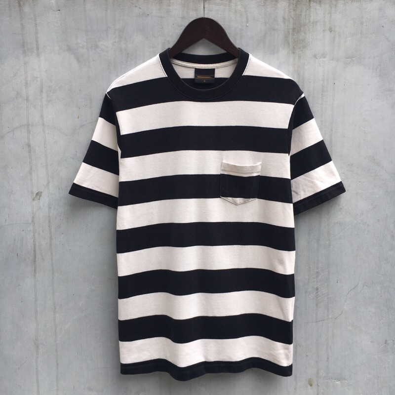 Kaos Basic by Uniform Bridge Stripe Pocket tee