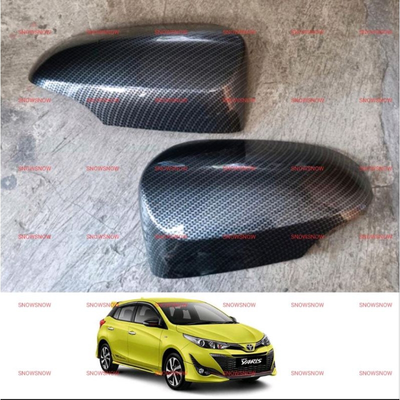 Cover Spion All New Yaris 2014 2017 2019 2022 2023 2024 up GR SPORT Carbon Glossy