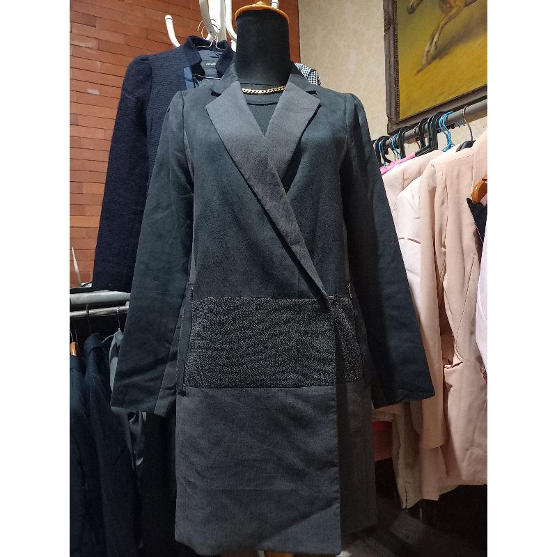 PREMIUM BLAZER BRAND FULL FURING 3TONE BALMAIN