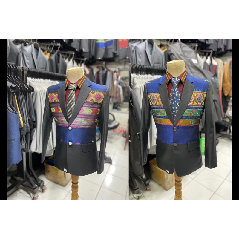 JAS PRIA /JAS KOMBINASI ULOS SADUM /JAS FORMAL | SLIMFIT atau REGULER