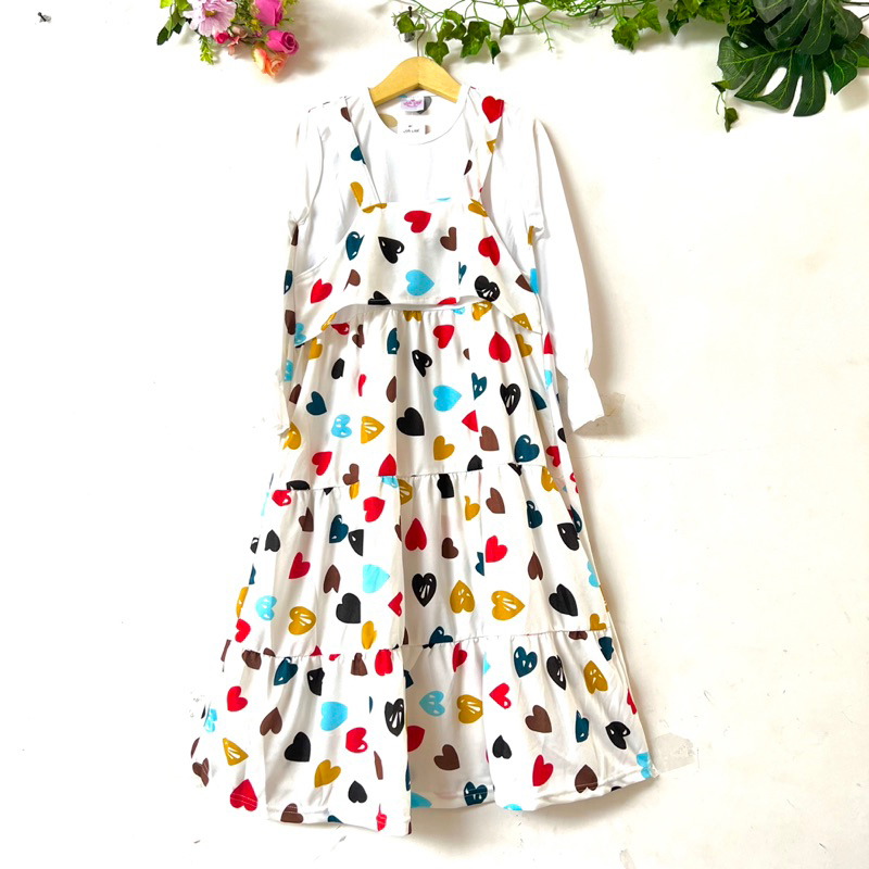 Gamis Anak tanggung 7-12 tahun midi gamis misby love ( gamis midiLove Kutung )