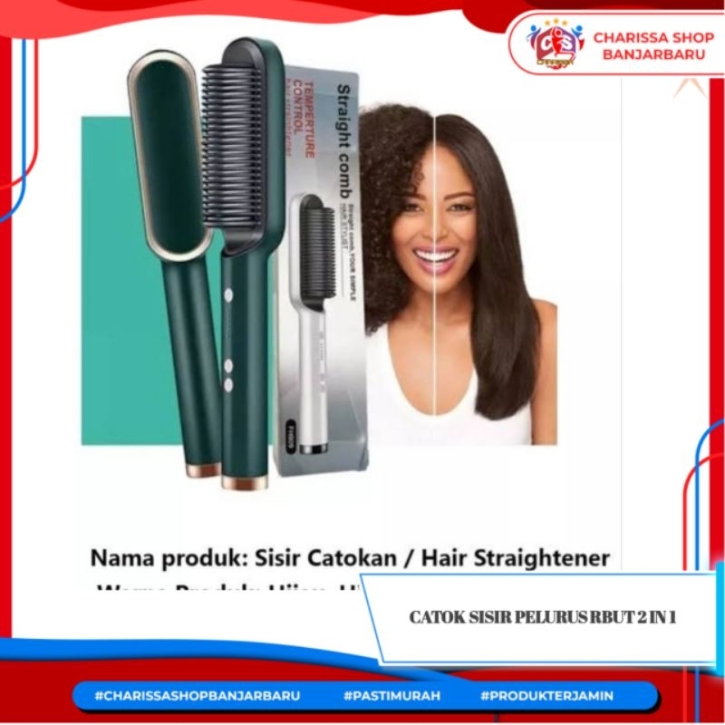 Catok Sisir Viral/ Catokan sisir pelurus rambut 2in1/ Catok sisir