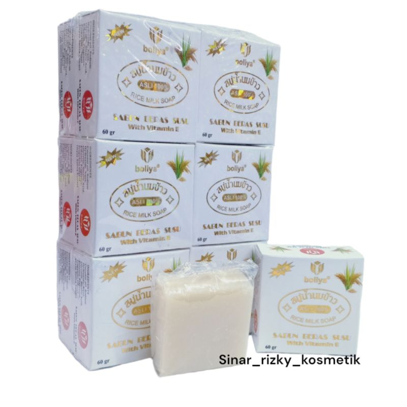 Sabun Beras Boliya Rice Milk Soap - Lusinan