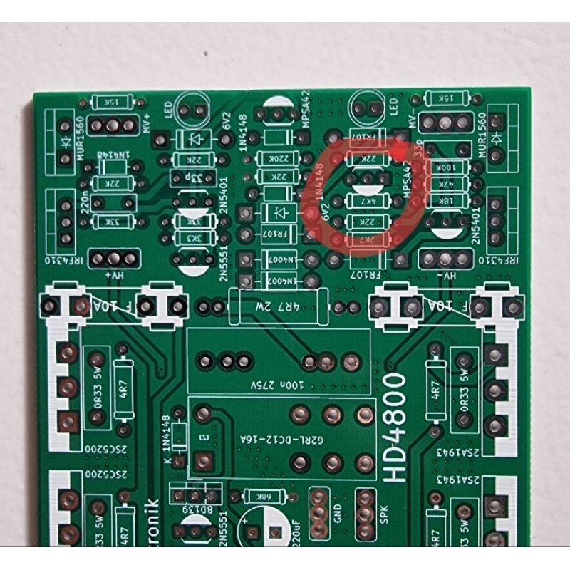 PCB HD4800 AMP 2U class H Dauble layer