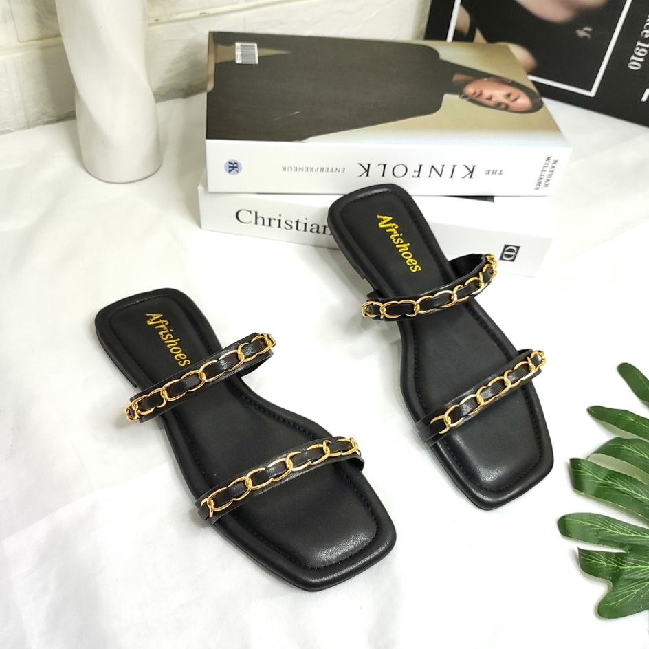 Afrishoes Tiara Sandal Flat Teplek empuk