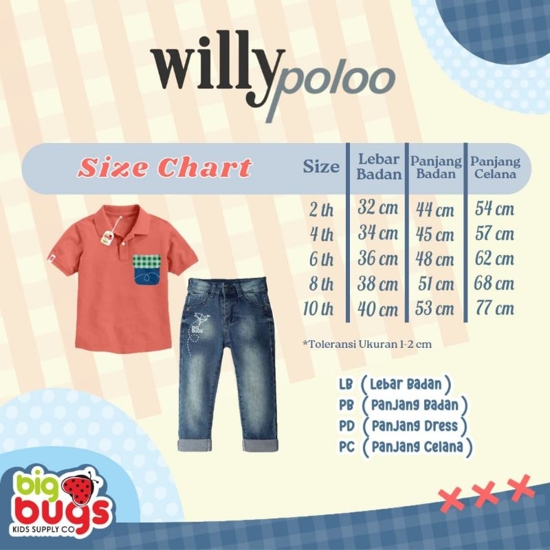 Ready‼️ Set Willy Polo Anak Cowok by Bigbugs