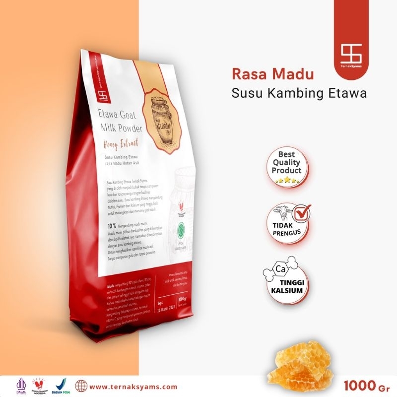 susu kambing etawa ternak syam 1000 gr varian madu RASA MADU